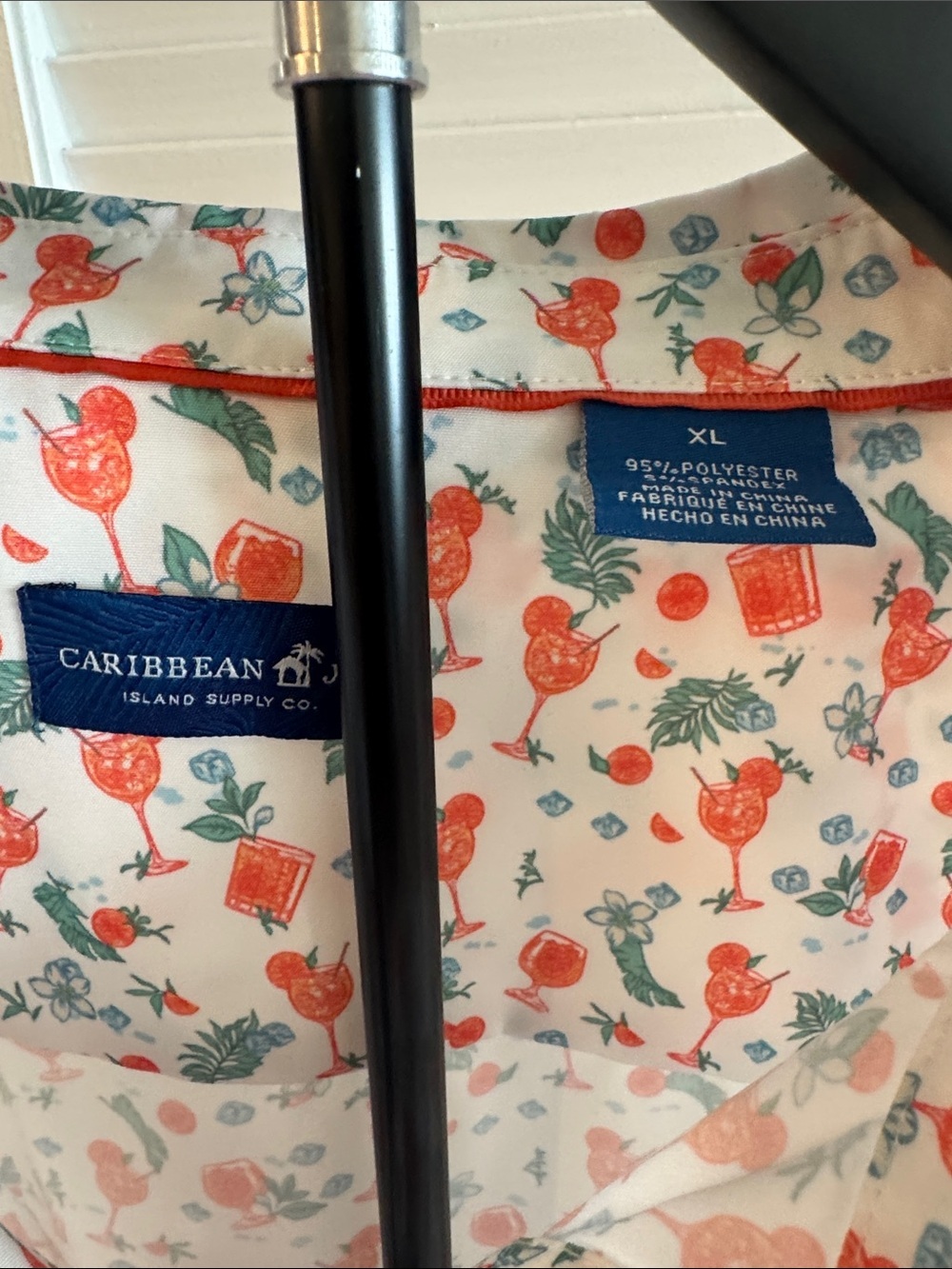 Caribbean Joe White Short-Sleeve Shirt with Coral Floral Printđ„New! - Picture 2 of 6